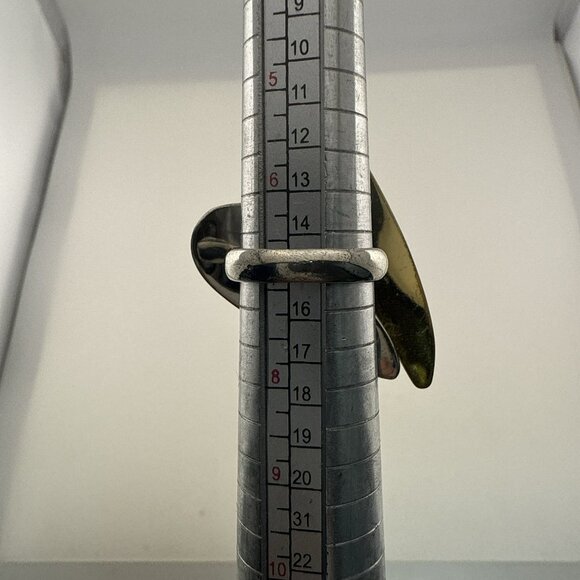 RLM Studio Ring Robert Lee Morris Sterling Silver Heart Brass Mixed Metal size 7 - Picture 13 of 14